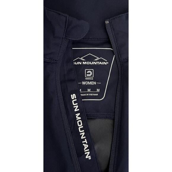 NWT SUN MOUNTAIN SUMMIT LIGHT JACKET Women’s Sz M Navy Windproof Water Repellent - Picture 7 of 11